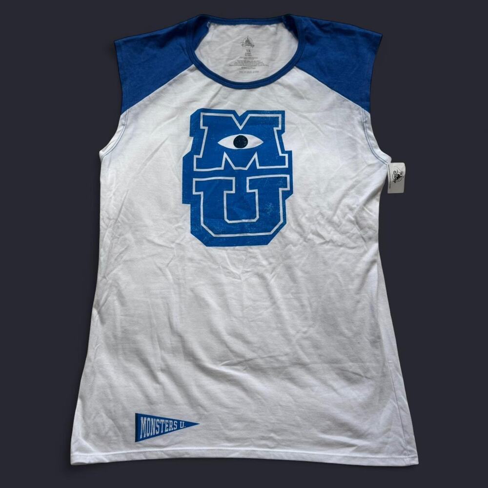Monsters university raglan tank top sz XL Disney land world casual vacation